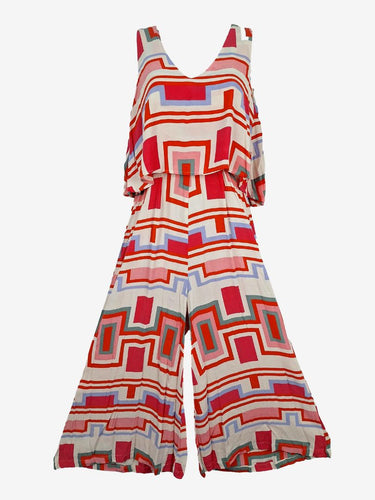 Mister Zimi Spring Geo Layered Jumpsuit Size 8