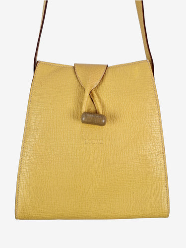 Loewe Vintage Butter Turn Lock Leather Bag