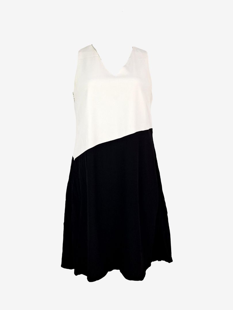 Second-Hand Veronika Maine Two Toned Elegant Shift Dress Size 10 – SwapUp
