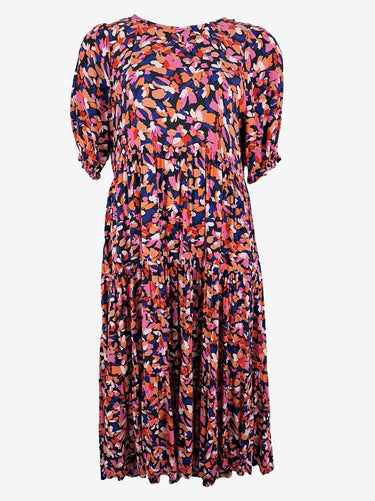Mister Zimi Peachy Floral Midi Dress Size 12