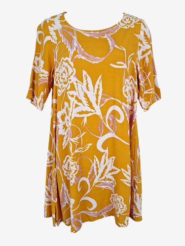 Mister Zimi Mango Pattern Tunic Top Size 8