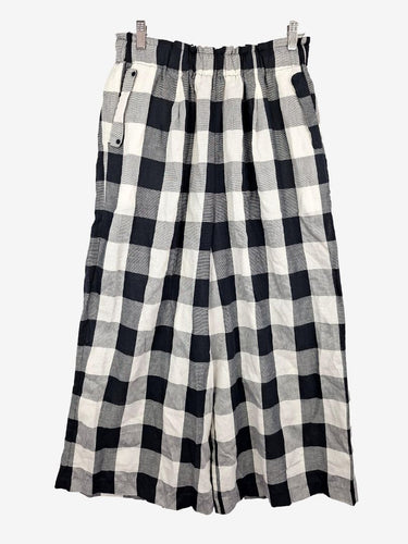 Elk Wide Leg Gingham Summer Pants Size 12