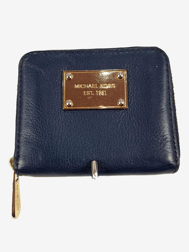 Michael Kors Navy Small Zip up Wallet Size None by SwapUp-Online Second Hand Store-Online Thrift Store