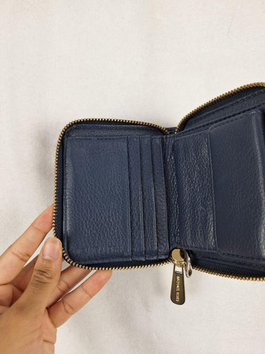 Michael Kors Navy Small Zip up Wallet Size None by SwapUp-Online Second Hand Store-Online Thrift Store