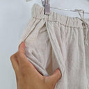 Arket White Sand Linen Beach Shorts Size L by SwapUp-Online Second Hand Store-Online Thrift Store