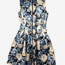 Cue Sateen Floral Pleated Midi Dress Size 10 by SwapUp-Online Second Hand Store-Online Thrift Store