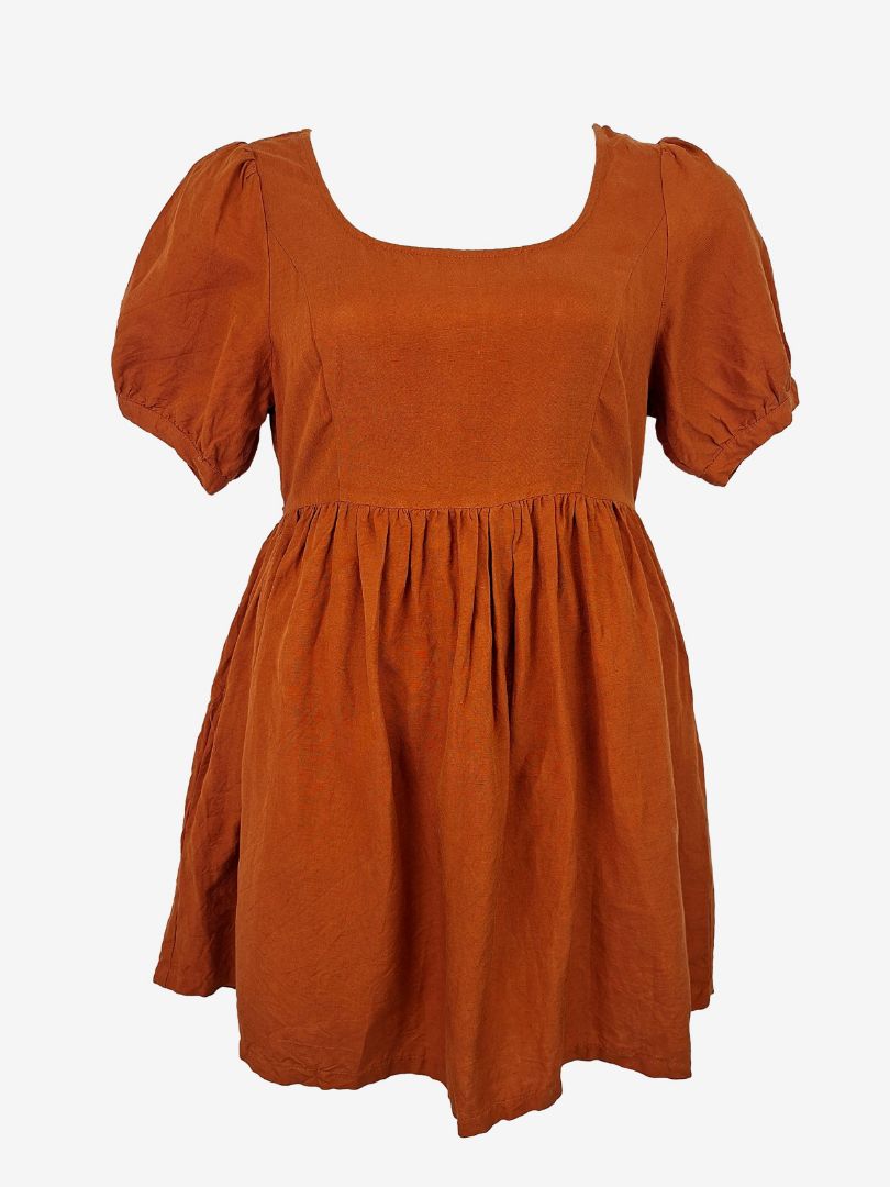 sachin and babi light blue dress Rust Brown Maxi Dress for Women, Long Sleeve Flowy Casual Dress, Elegant  Belted High Waist Spring Autumn Everyday Fashion Dress main image 0