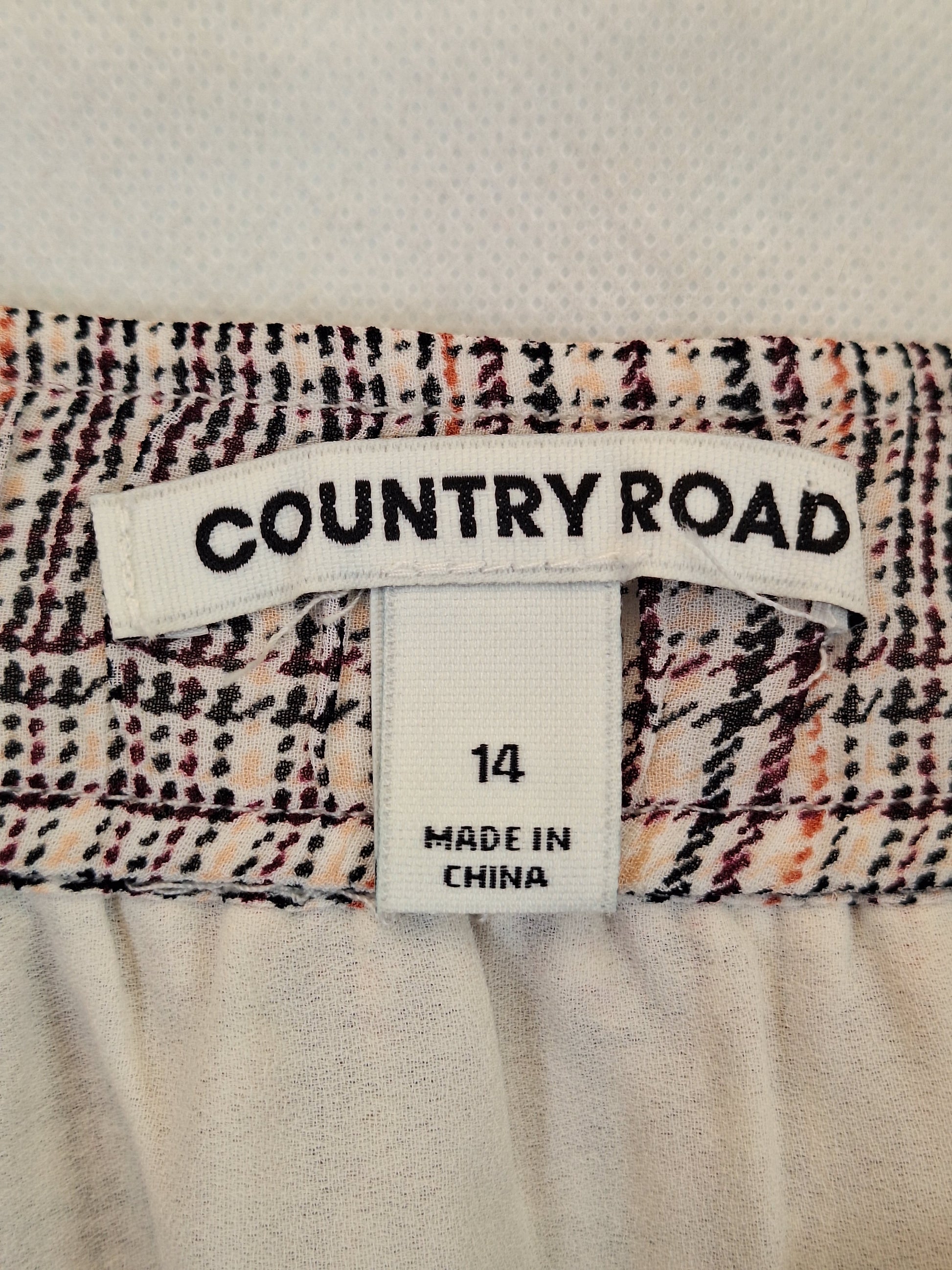 Country Road Cozy Pleated Checked Mini Skirt Size 14 by SwapUp-Online Second Hand Store-Online Thrift Store