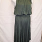 Witchery Khaki Sleeveless Gathered Midi Dress Size 16 by SwapUp-Online Second Hand Store-Online Thrift Store