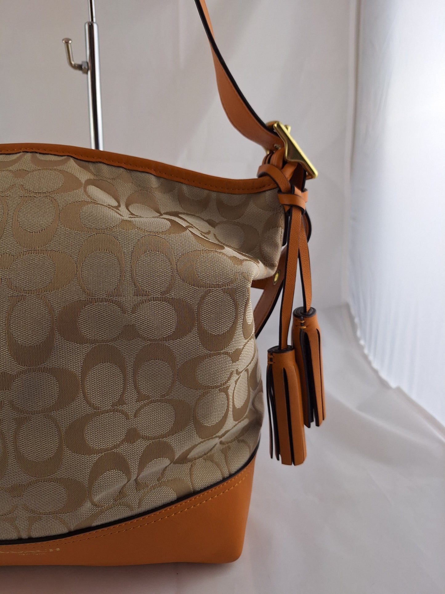 Coach Signature Monogram Shoulder Bag by SwapUp-Online Second Hand Store-Online Thrift Store