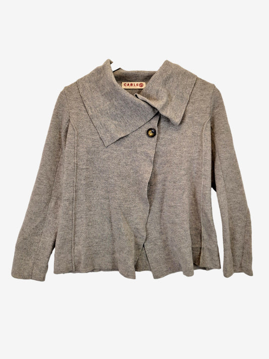 Cable Classic Wool Everyday Cardigan Size S by SwapUp-Online Second Hand Store-Online Thrift Store