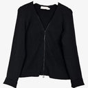 Aje Noir Fine Rib Zipper Cardigan Size 18 by SwapUp-Online Second Hand Store-Online Thrift Store