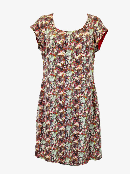 Alannah Hill Classic Silk Round Neck Midi Dress Size 10 by SwapUp-Online Second Hand Store-Online Thrift Store