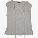 Amelius Lattice Detail Tied neck Top Size S by SwapUp-Online Second Hand Store-Online Thrift Store