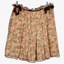 Anna Sui Silk Dainty Brown Skirt Size 10 by SwapUp-Online Second Hand Store-Online Thrift Store