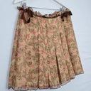 Anna Sui Silk Dainty Brown Skirt Size 10 by SwapUp-Online Second Hand Store-Online Thrift Store
