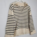 Arket Heavy Striped open Collar Jumper Size L by SwapUp-Online Second Hand Store-Online Thrift Store