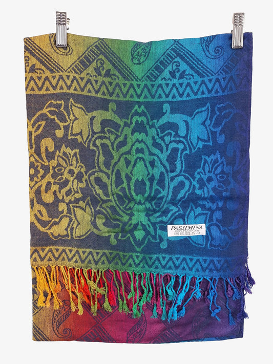 Assorted Brands Fringed Colourful Ombre  Scarf Size OSFA by SwapUp-Online Second Hand Store-Online Thrift Store