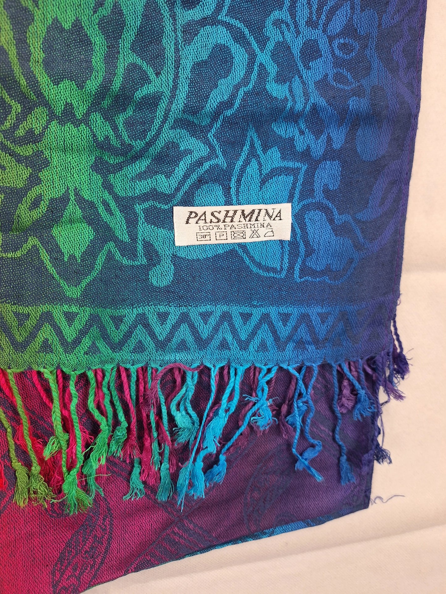 Assorted Brands Fringed Colourful Ombre  Scarf Size OSFA by SwapUp-Online Second Hand Store-Online Thrift Store