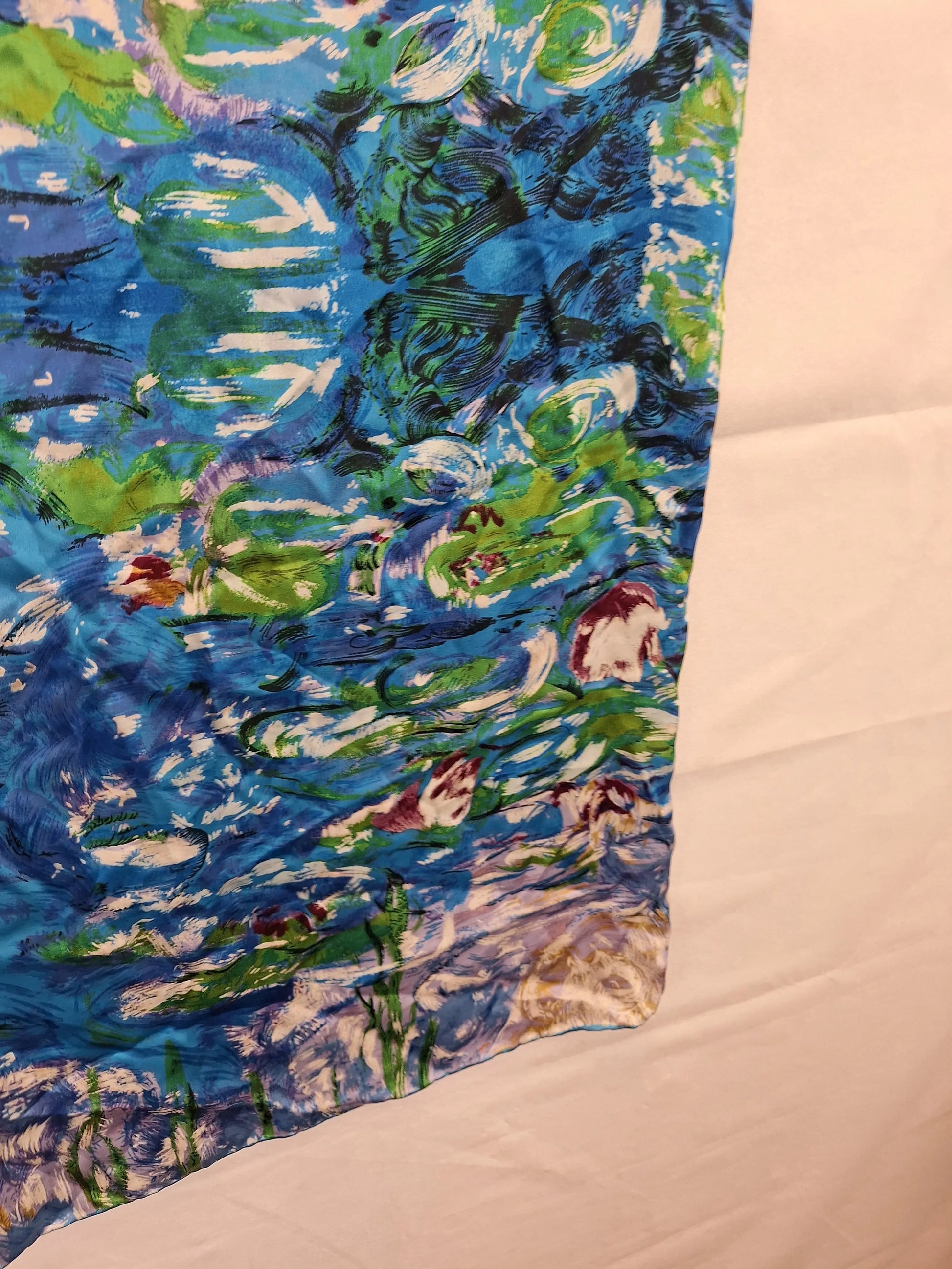 Assorted Brands Silk Impressionism Painting Claude Monet Scarf Size OSFA by SwapUp-Online Second Hand Store-Online Thrift Store