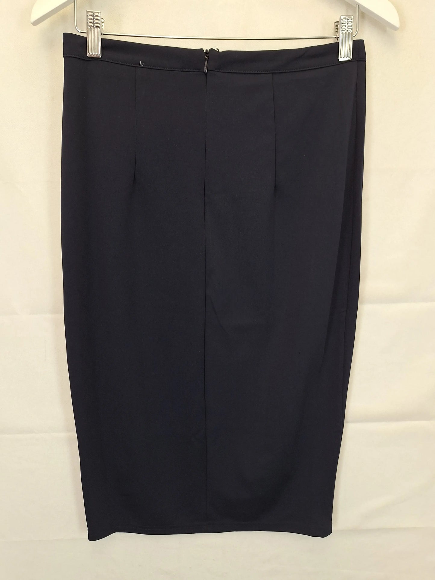 Atmos & Here Tailored Navy Midi Skirt Size 10 by SwapUp-Online Second Hand Store-Online Thrift Store