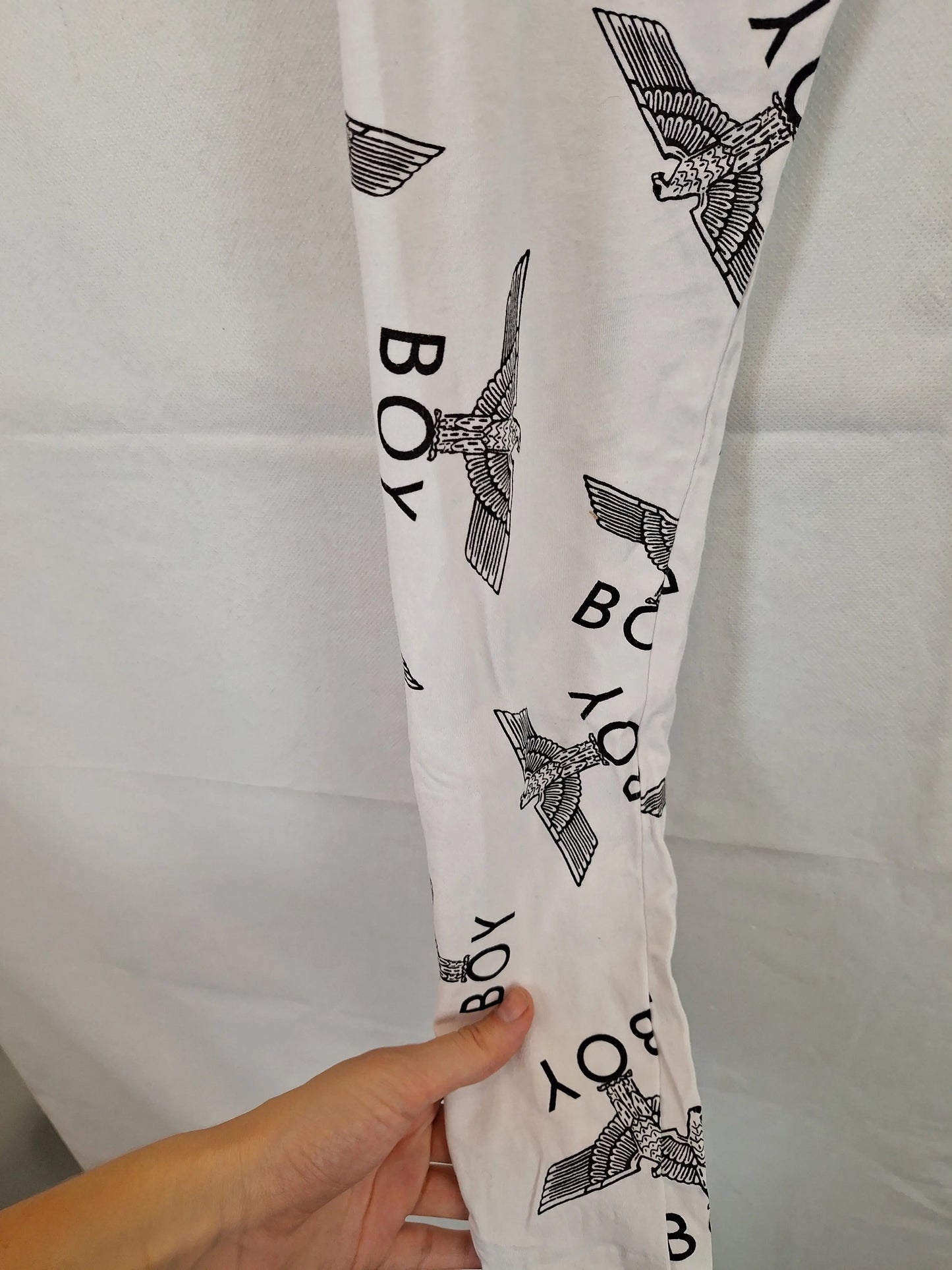 BOY Eagle Print Statement Leggings Size S by SwapUp-Online Second Hand Store-Online Thrift Store