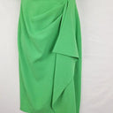 Badgley Mischka Apple Green Puff Sleeve Midi Dress Size 6 by SwapUp-Online Second Hand Store-Online Thrift Store
