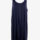 Basque Navy Stretch Draped Slip Dress Size 10 by SwapUp-Online Second Hand Store-Online Thrift Store