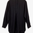 Bassike Stylish Collarless Longline Shirt Size L by SwapUp-Online Second Hand Store-Online Thrift Store