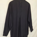 Bassike Stylish Collarless Longline Shirt Size L by SwapUp-Online Second Hand Store-Online Thrift Store