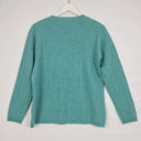 Blue Illusion Aqua Geometric Wool Jumper Size M by SwapUp-Online Second Hand Store-Online Thrift Store