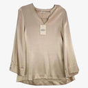 By Malene Birger Almond Satin Long Sleeve Blouse Size S by SwapUp-Online Second Hand Store-Online Thrift Store