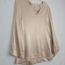 By Malene Birger Almond Satin Long Sleeve Blouse Size S by SwapUp-Online Second Hand Store-Online Thrift Store