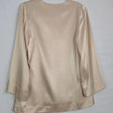 By Malene Birger Almond Satin Long Sleeve Blouse Size S by SwapUp-Online Second Hand Store-Online Thrift Store
