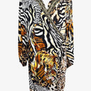 Camilla Deep Neck Wild Jungle Dress Size XL by SwapUp-Online Second Hand Store-Online Thrift Store