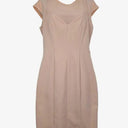 Cannella Blush Mesh Insert Tailored Midi Dress Size L by SwapUp-Online Second Hand Store-Online Thrift Store