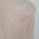 Cannella Blush Mesh Insert Tailored Midi Dress Size L by SwapUp-Online Second Hand Store-Online Thrift Store