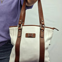 Cellini Contrast Medium Tote Handbag Size None by SwapUp-Online Second Hand Store-Online Thrift Store