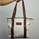 Cellini Contrast Medium Tote Handbag Size None by SwapUp-Online Second Hand Store-Online Thrift Store