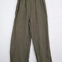 Cloth+Paper+Scissors Khaki Wide Leg Linen Pants Size 14 by SwapUp-Online Second Hand Store-Online Thrift Store