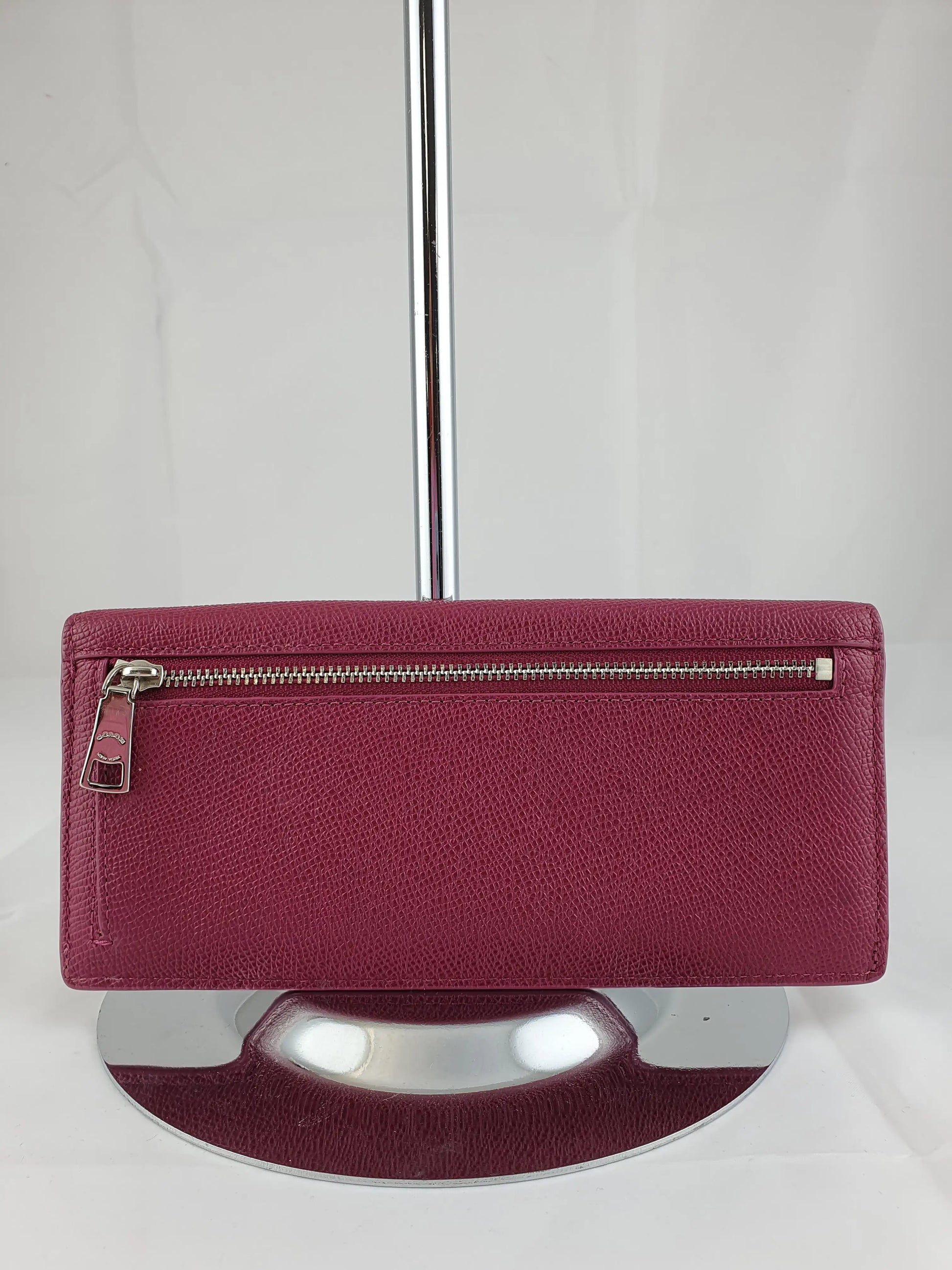 Coach Burgundy Medium Size  Wallet by SwapUp-Online Second Hand Store-Online Thrift Store
