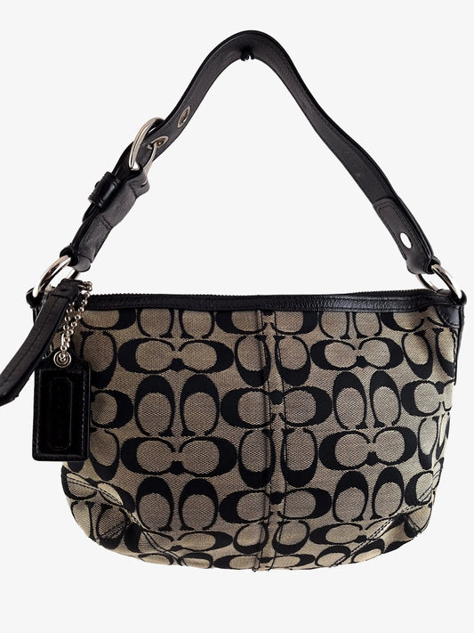 Coach Signature Monogram Small Hobo Bag by SwapUp-Online Second Hand Store-Online Thrift Store