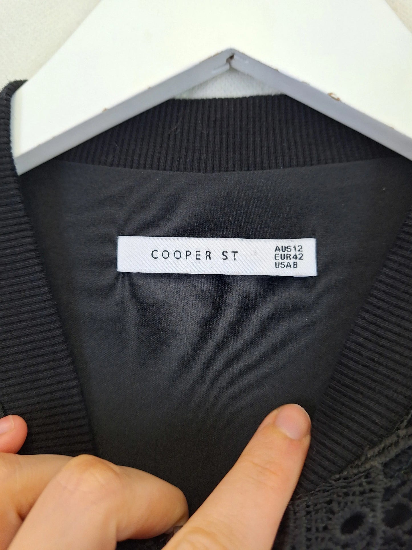 Cooper St Essential Embroidered Bomber Jacket Size 12 by SwapUp-Online Second Hand Store-Online Thrift Store