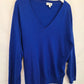 Cos Electric Blue Plunging V Neck Jumper Size XS by SwapUp-Online Second Hand Store-Online Thrift Store