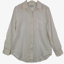Country Road Classic Pearl Linen Button Up Shirt Size 10 by SwapUp-Online Second Hand Store-Online Thrift Store