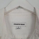 Country Road Classic Pearl Linen Button Up Shirt Size 10 by SwapUp-Online Second Hand Store-Online Thrift Store