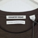 Country Road Deep Khaki Essential T-shirt Size S by SwapUp-Online Second Hand Store-Online Thrift Store