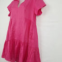 Country Road Fucshia Tiered Linen Blend Mini Dress Size 10 by SwapUp-Online Second Hand Store-Online Thrift Store