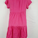 Country Road Fucshia Tiered Linen Blend Mini Dress Size 10 by SwapUp-Online Second Hand Store-Online Thrift Store