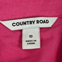 Country Road Fucshia Tiered Linen Blend Mini Dress Size 10 by SwapUp-Online Second Hand Store-Online Thrift Store